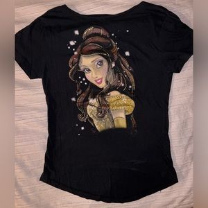 Disney beauty and the beast scoop back top size small in good condition